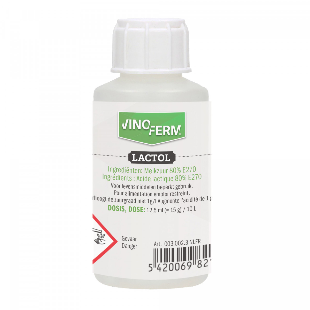 acide lactique 80% VINOFERM lactol 100ml NLFR