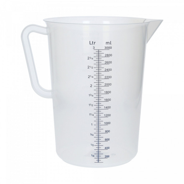 measuring jug polypropylene graduated 3000 ml