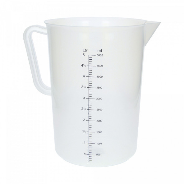 measuring jug polypropylene graduated 5000 ml