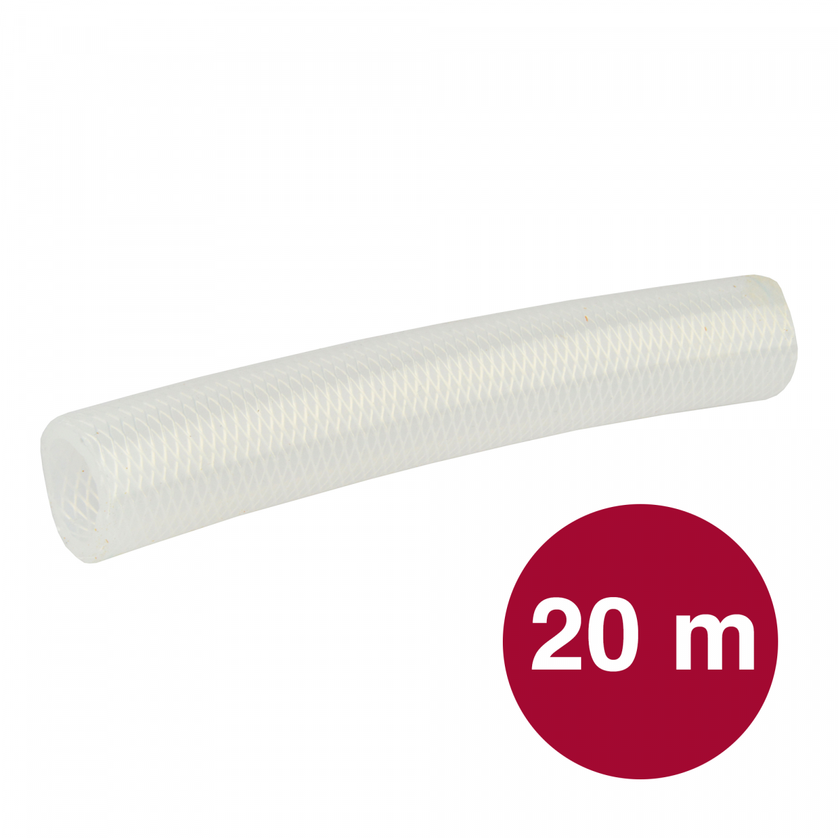 Siliconen slang versterkt 25 x 35 mm per 20 meter
