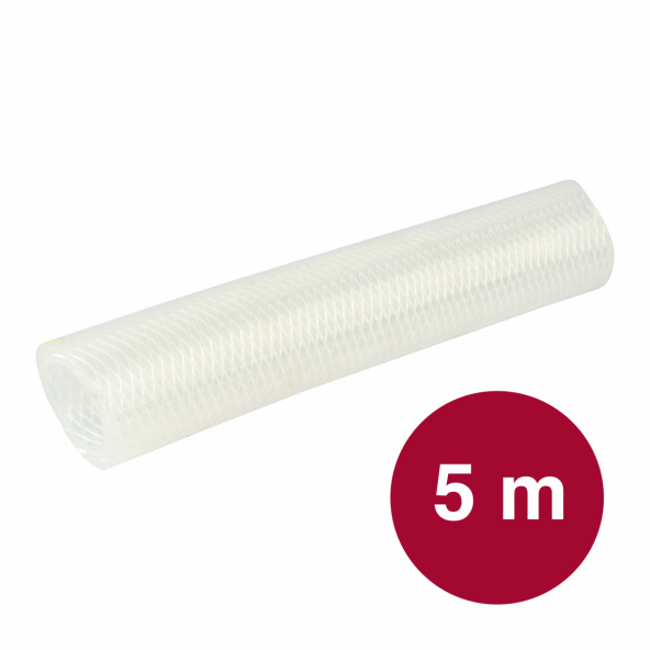 Silicone hose reinforced 28 x 38 mm per 5 metres