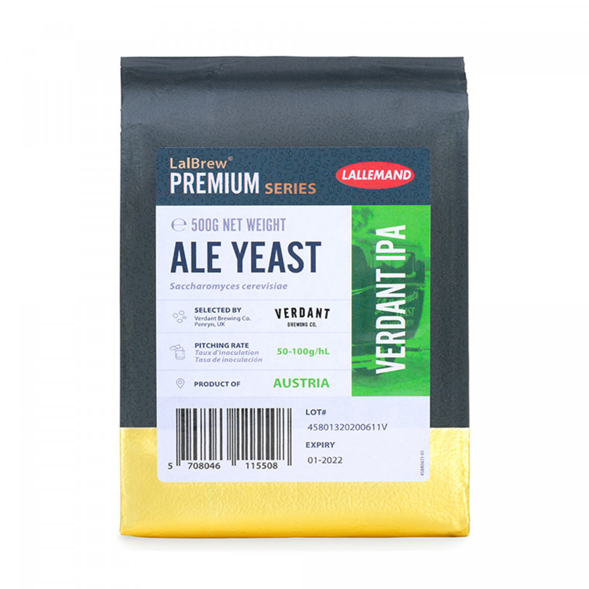 LALLEMAND LalBrew® Premium levure de bière sèche Verdant IPA - 500 g