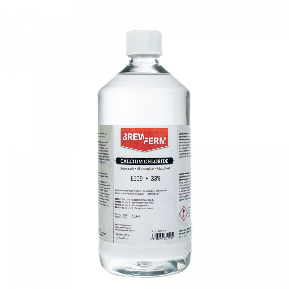 chlorure calcique 33% 1 litre