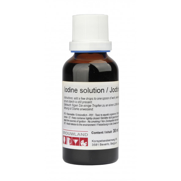 Iodine tincture for starch conversion test 30 ml EN/DE
