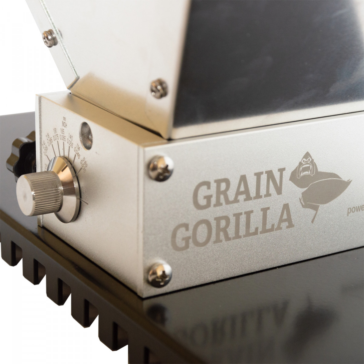 Brewferm Grain Gorilla moutmolen met verstelbare rvs rollen