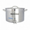 Brewferm cuve de brassage inox 20 l avec robinet à boisseau sphérique (36 x 24 cm) 0