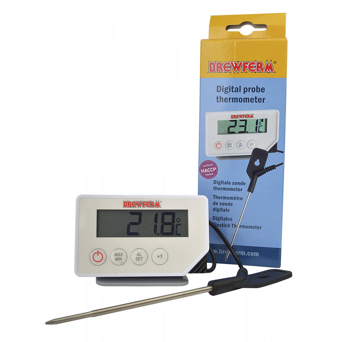 Thermomètre de sonde digital Brewferm