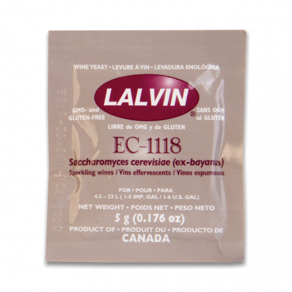 Gedroogde gist EC1118™ Prise de Mousse - Lalvin™ - 5 g