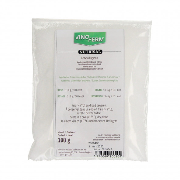 yeast nutrition Vinoferm nutrisal 100 g