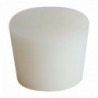 Silicone bung 10,5/14,5 mm - without hole 0