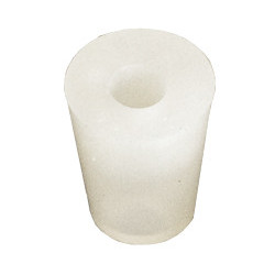 silicone bung 18/24 mm - with 9 mm hole