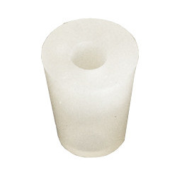 silicone bung 21/27 mm - with 9 mm hole