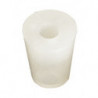 silicone bung 21/27 mm - with 9 mm hole 0