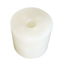silicone bung 29/35 mm - with 9 mm hole