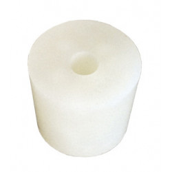 silicone bung 31/38 mm - with 9 mm hole