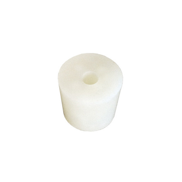 silicone bung 41/49 mm - with 9 mm hole