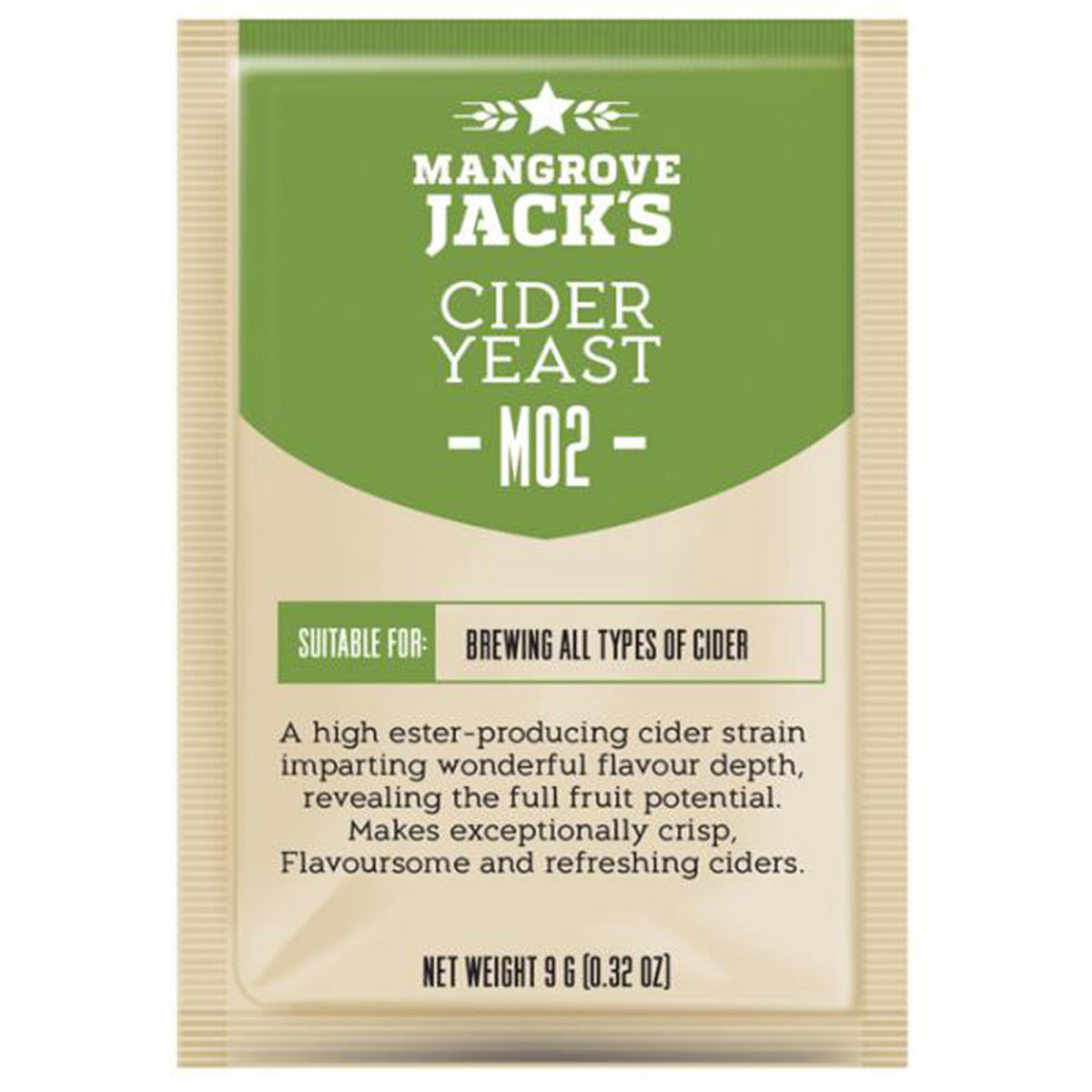 Dried yeast Cider M02 - 9 g - Mangrove Jack's Craft Series