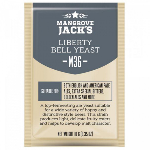 Dried brewing yeast Liberty Bell Ale M36 - 10 g - Mangrove Jack's Craft Series