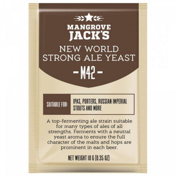Dried brewing yeast New World Strong Ale M42 - 10 g - Mangrove Jack's Craft Series