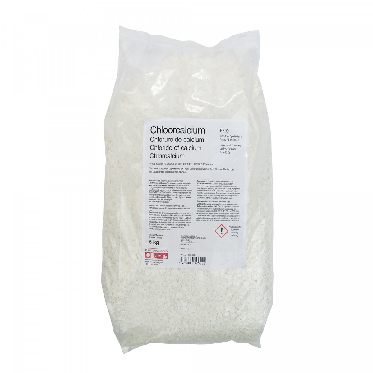 calciumchloride schilfers 5 kg