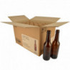 Longneck beer bottle 33 cl, brown, 26 mm, box 24 pcs 0