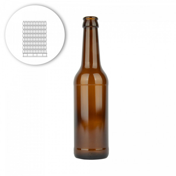 Beer bottle Longneck 33 cl, 26 mm - pallet 2888 pcs