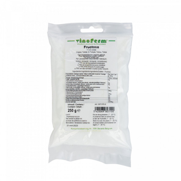 fructose (levulose) 250 g