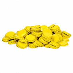 Bouchons couronne 26 mm jaune 10 000 pcs