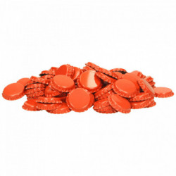 Bouchons couronne 26 mm orange 1 000 pcs