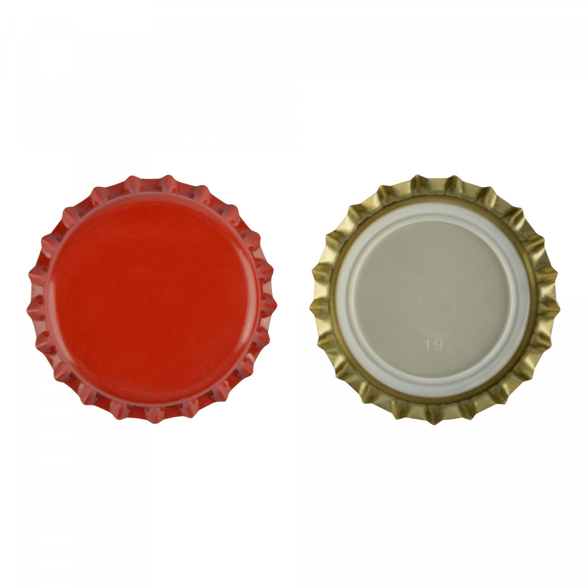 Capsules de bière 26 mm rouge 100 pcs