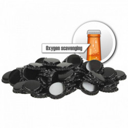 Crown corks 26 mm - oxygen scavenging - black - 10,000 pcs