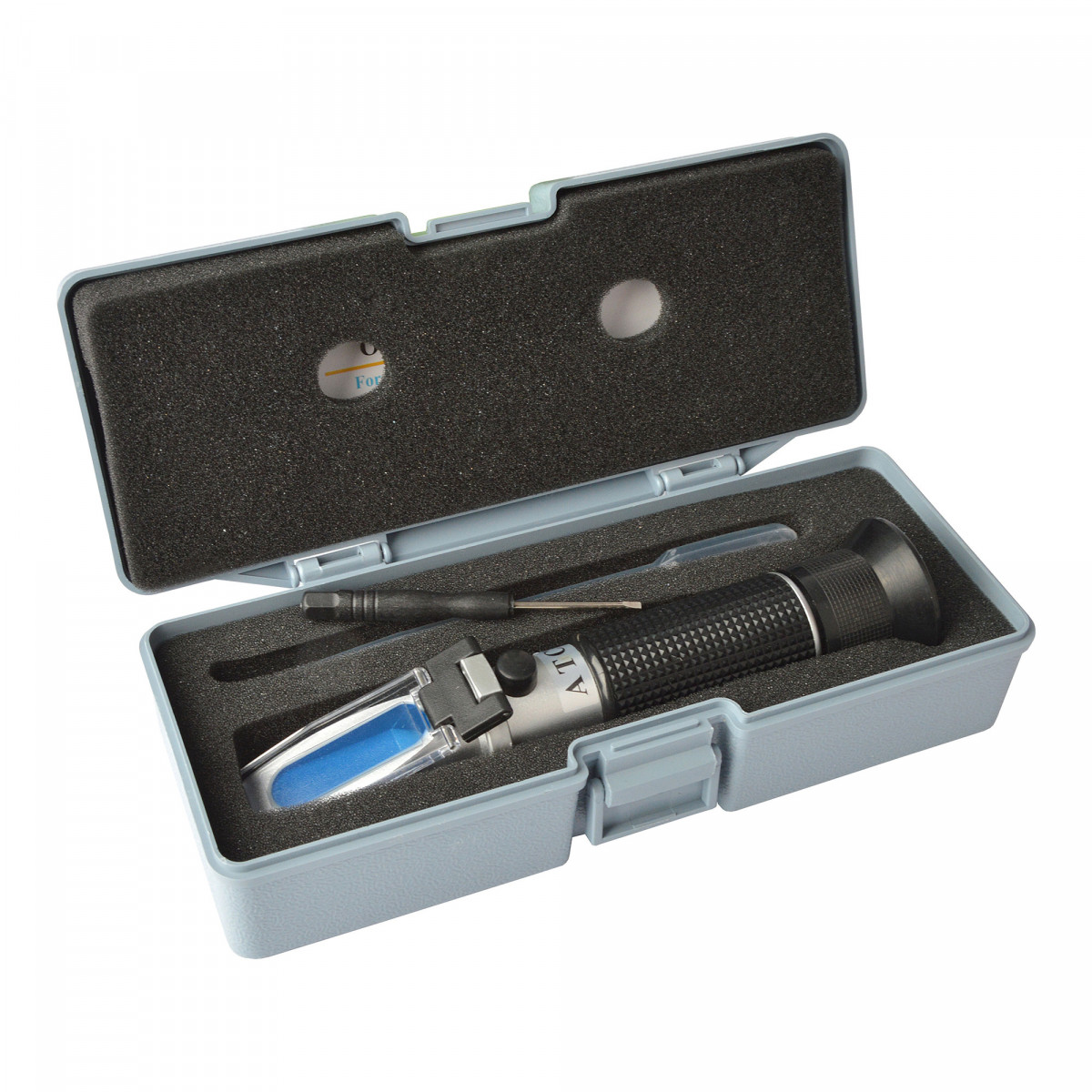 réfractomètre Portable pour Tester la teneur en alcool, réfractomètre ATC  avec sac noir, 0 80% V/V