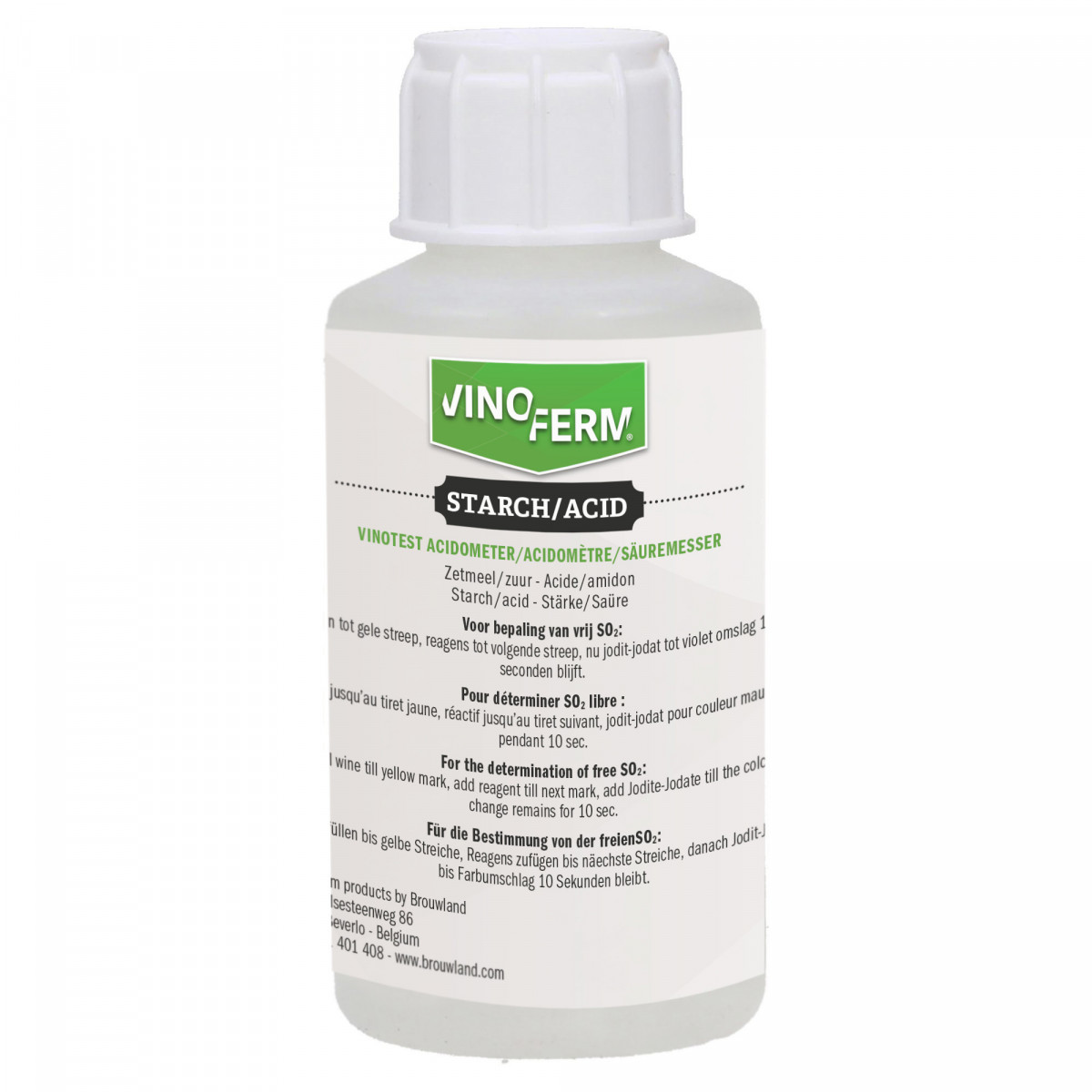 VINOTEST réactif acide-amidon 100ml