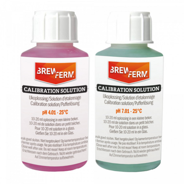Calibration solution for pH, set of 2 x 100 ml