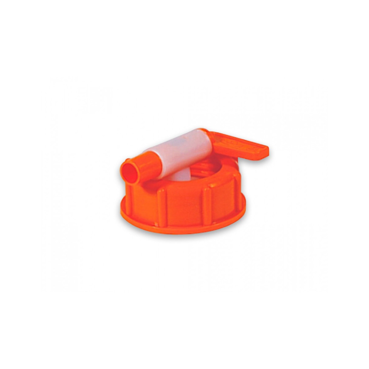 Robinet en plastique orange pour récipients rectangulaires 60-500 l •  Brouwland
