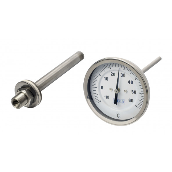 Thermometer analog für Gärtanks (mit Clip)