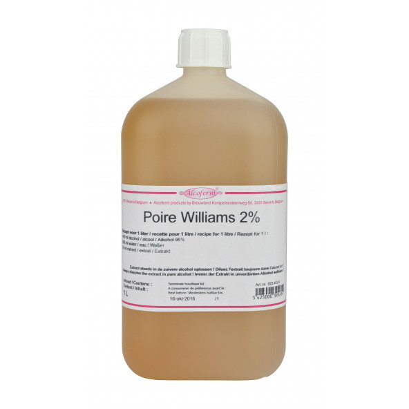 extract Poire Williams ALCOFERM 2% 1 l