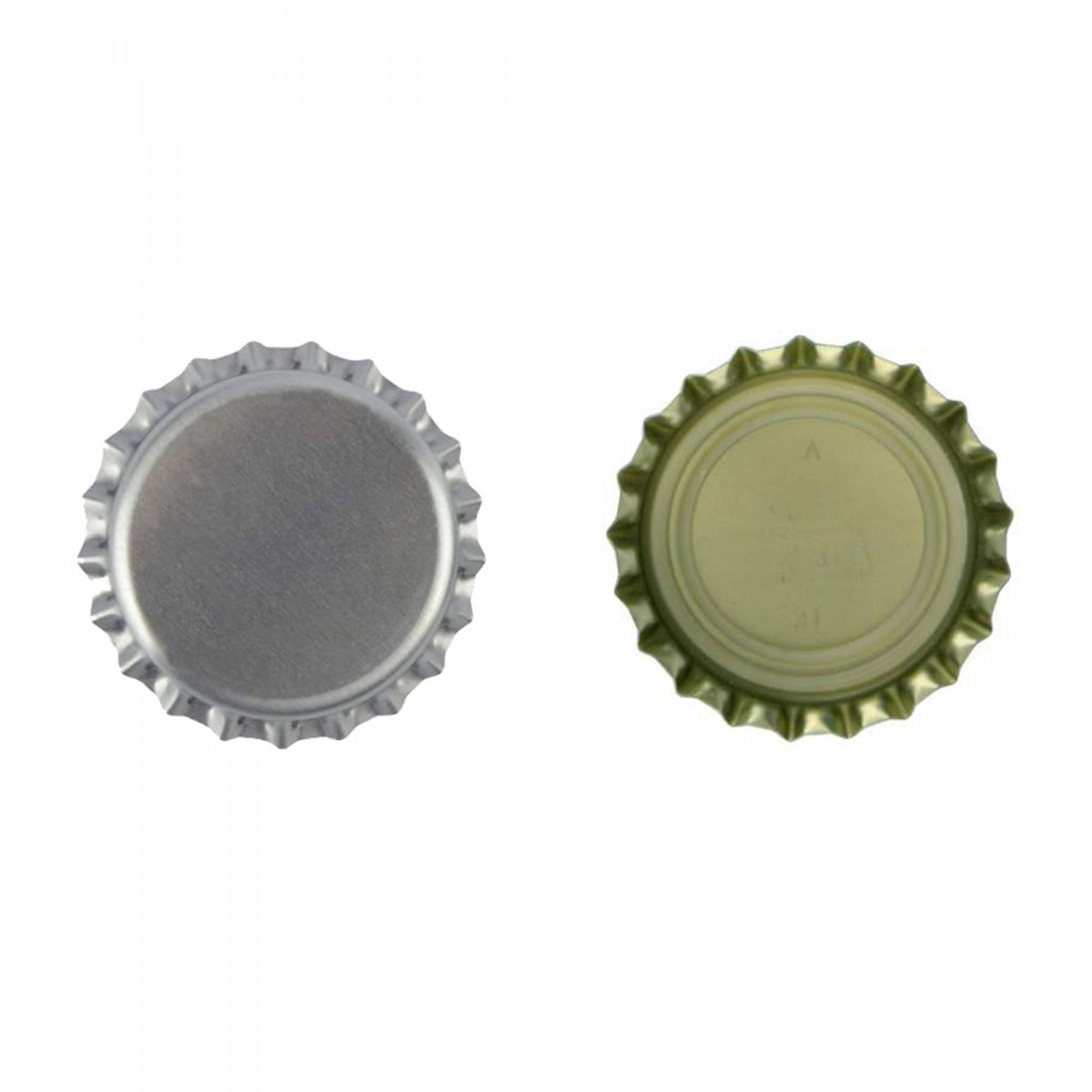 Capsules de bière 26 mm - désoxygénant - argent - 10 000 pcs