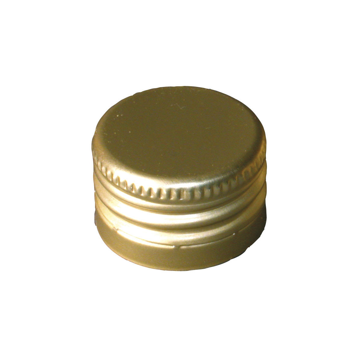 PP caps. 31,5 x 18 gedraaid goud 100 st.