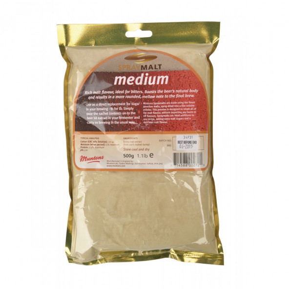 Extrait de malt poudre Muntons medium 22-44 EBC 500 g