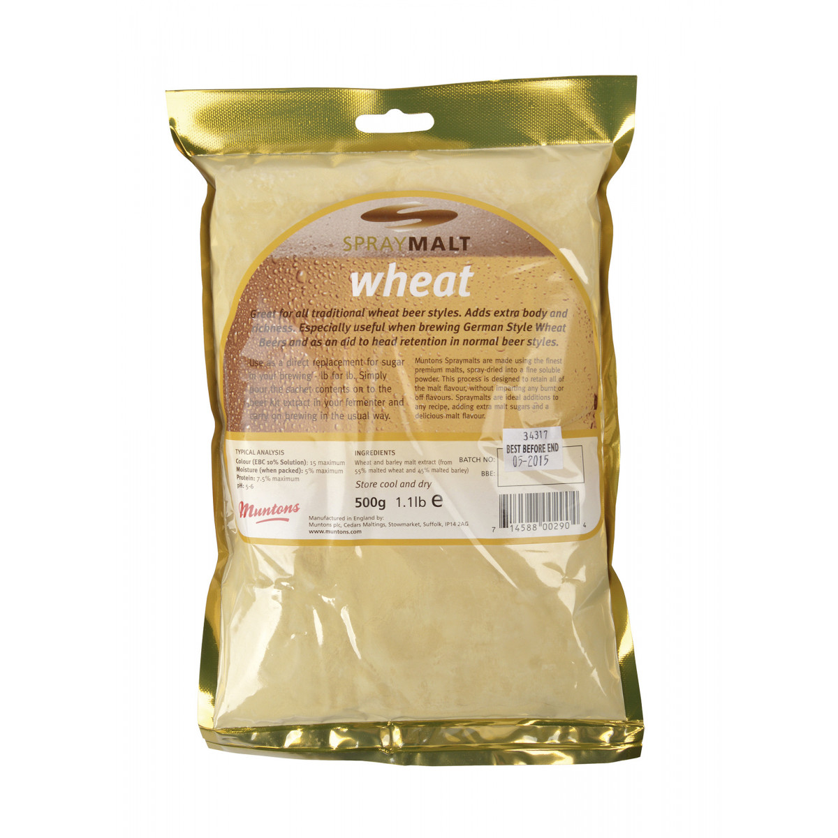Spraymalt Muntons wheat 12 EBC 500 g