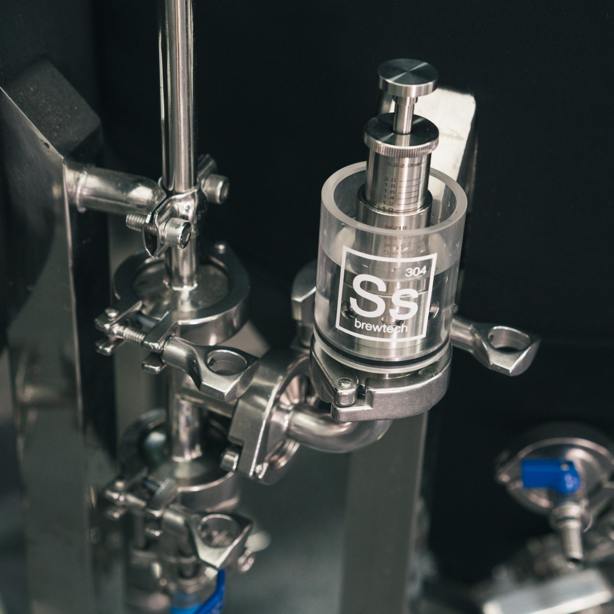 Ss Brewtech™ Sspunding Valve, einstellbares Druckbegrenzungsventil - 1,5" TC (mit Skala)
