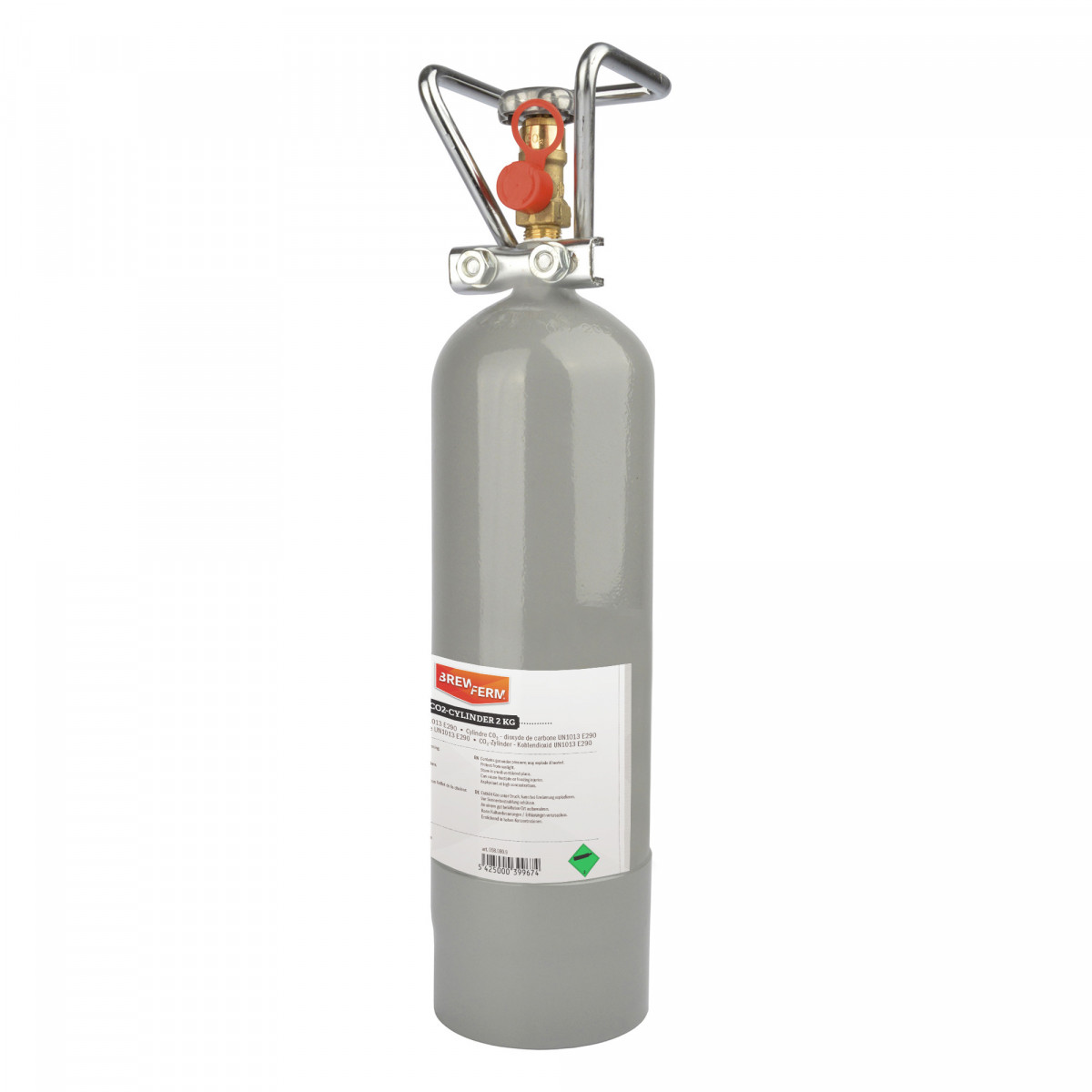Cylindre de CO2 2 kg rempli • Brouwland