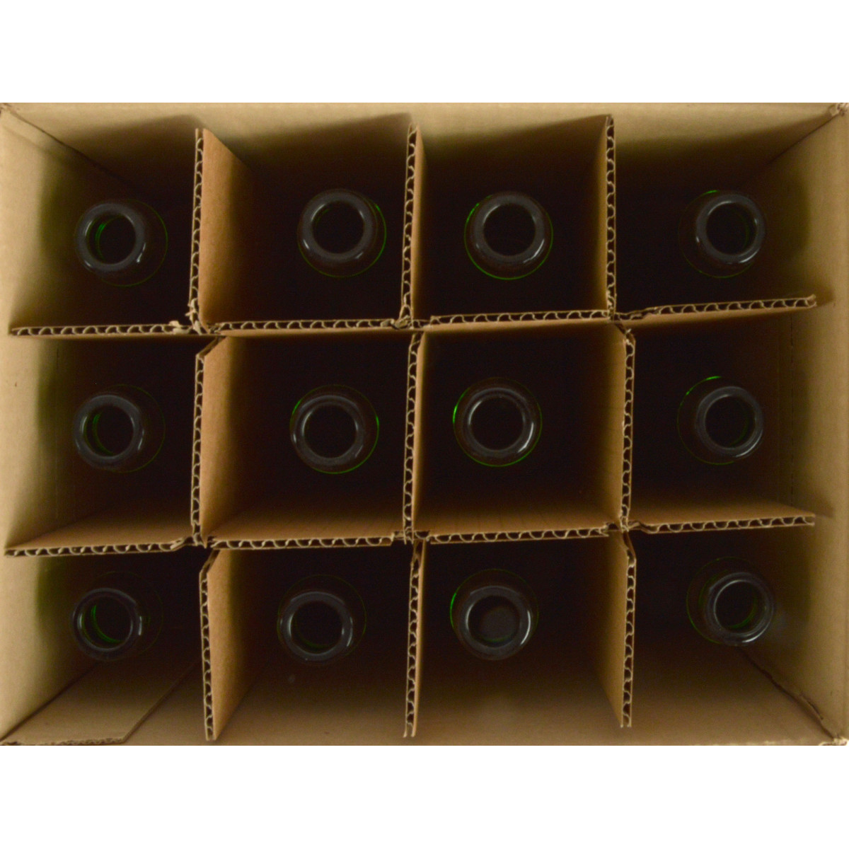 Geuze/Sektflasche 37,5 cl, grün, 29 mm KK, Karton 12 St.