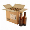 Bouteille de bière NRW 50 cl, brune, 26 mm, boîte 12 pcs 0