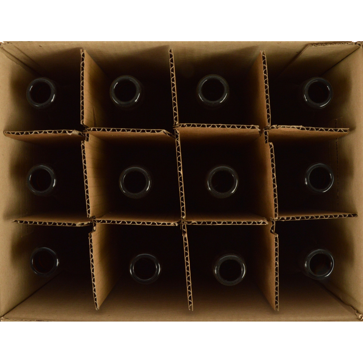 Beer bottle NRW 50 cl, brown, 26 mm, box 12 pcs