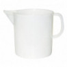 Measuring jug graduated, white plastic 3 l 0