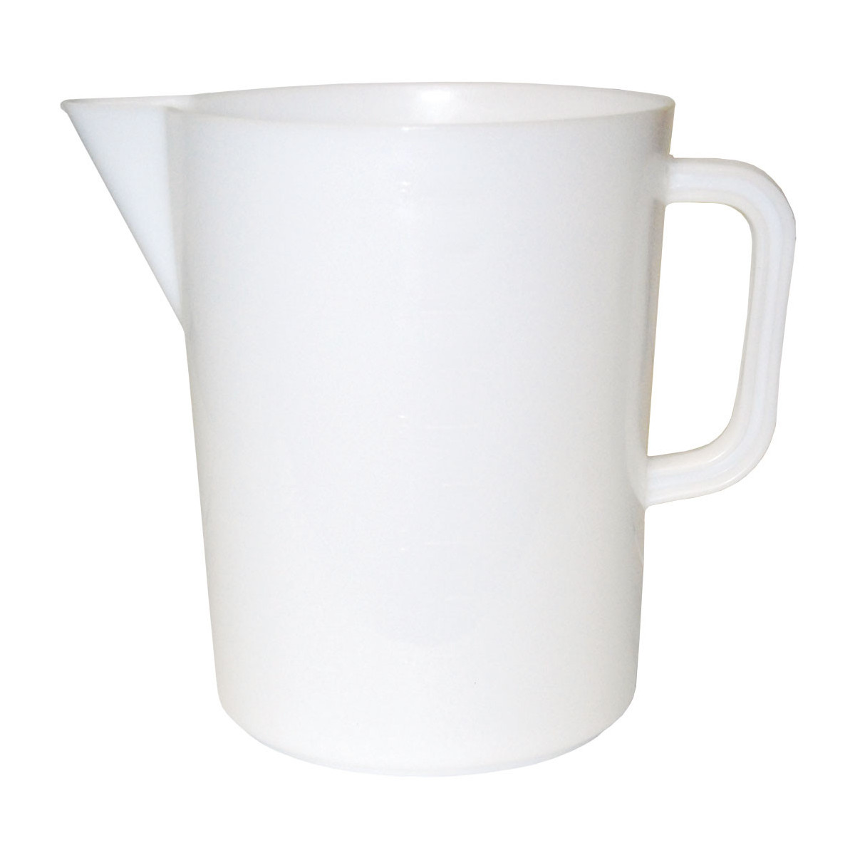 measuring jug graduated, white plast.5 l