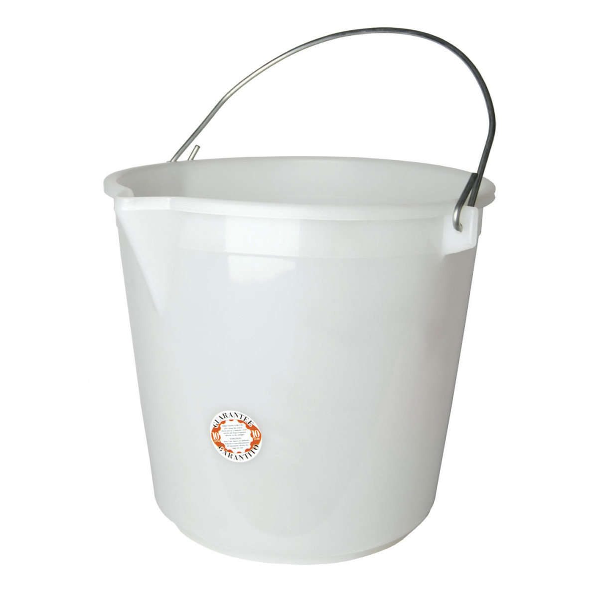 bucket white 25 l without lid + spout