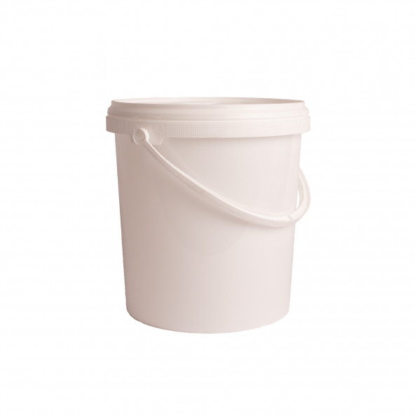 Bucket white 6 l with lid